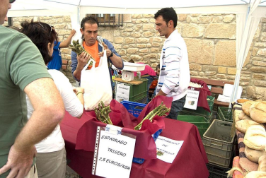 La feria del Espárrago acogió el XXII Capítulo de su cofradía con 23 invitados y una apuesta clara por el producto en una fiesta multitudinaria