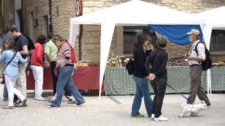 La feria del Espárrago acogió el XXII Capítulo de su cofradía con 23 invitados y una apuesta clara por el producto en una fiesta multitudinaria