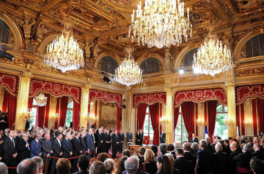 Imágenes de este martes 15 de mayo de la toma de posesión de François Hollande como presidente de Francia