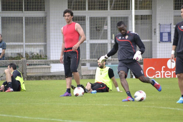 Imágenes del último entrenamiento de Osasuna en Tajonar