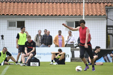 Imágenes del último entrenamiento de Osasuna en Tajonar