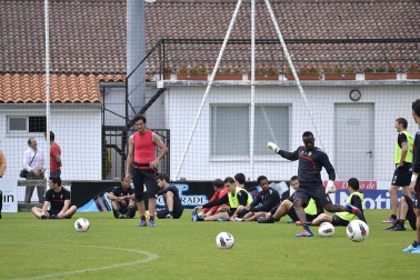 Imágenes del último entrenamiento de Osasuna en Tajonar