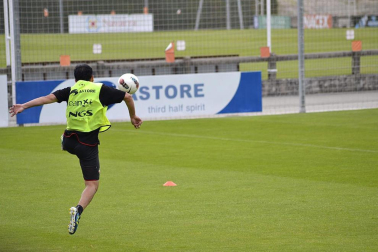Imágenes del último entrenamiento de Osasuna en Tajonar