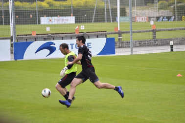 Imágenes del último entrenamiento de Osasuna en Tajonar