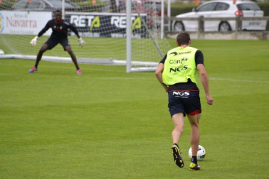 Imágenes del último entrenamiento de Osasuna en Tajonar