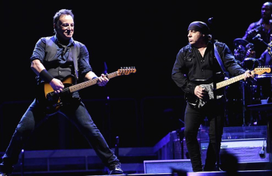 Imagen del primero de los dos conciertos que Bruce Springsteen ofrece en Barcelona en la gira de su  disco "Wreking Ball"