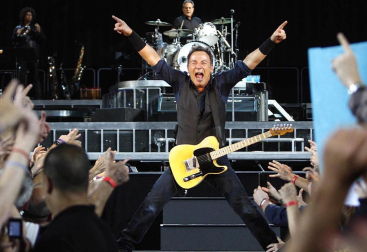 Imagen del primero de los dos conciertos que Bruce Springsteen ofrece en Barcelona en la gira de su  disco "Wreking Ball"