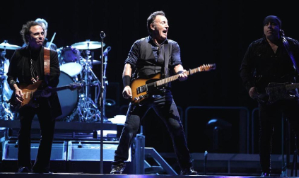 Imagen del primero de los dos conciertos que Bruce Springsteen ofrece en Barcelona en la gira de su  disco "Wreking Ball"