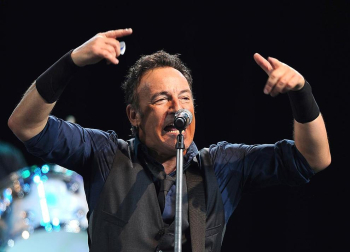 Imagen del primero de los dos conciertos que Bruce Springsteen ofrece en Barcelona en la gira de su  disco "Wreking Ball"