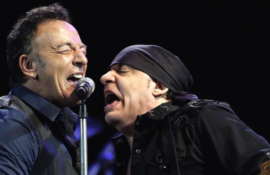 Imagen del primero de los dos conciertos que Bruce Springsteen ofrece en Barcelona en la gira de su  disco "Wreking Ball"