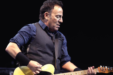 Imagen del primero de los dos conciertos que Bruce Springsteen ofrece en Barcelona en la gira de su  disco "Wreking Ball"