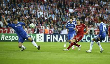Final de la Liga de Campeones de la temporada 2011/2012 disputada en el Allianz Arena de Múnich entre el Bayern y el Chelsea.