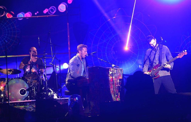El grupo británico Coldplay ofreció este domingo, 20 de mayo, un concierto en el estadio Vicente Calderón en Madrid, donde presentaron su último disco, "Mylo Xyloto"