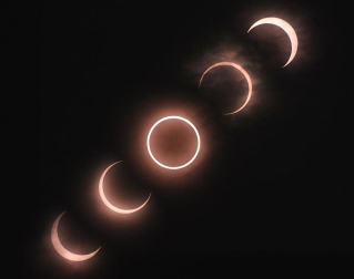 Millones de personas en Asia y Estados Unidos han podido observar  el eclipse anular de Sol que se ha producido en la madrugada de este lunes.