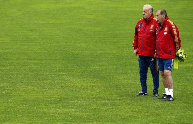 Llegada y entrenamiento de la selección española de fútbol en la localidad australiana de Schruns, previa a la disputa de la Eurocopa 2012 de Polonia y Ucrania.