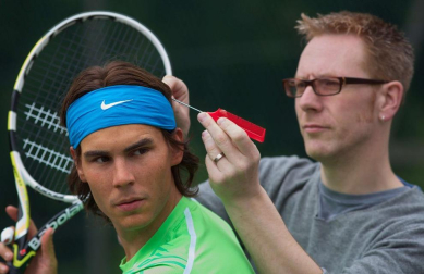 La nueva estatua de cera del tenista español Rafael Nadal presentada este miércoles en Regents Park, en el centro de Londres. La estatua terminará en el museo Madame Tussauds.