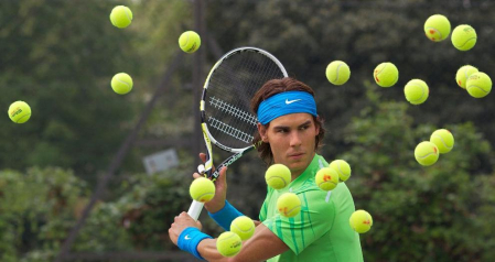 La nueva estatua de cera del tenista español Rafael Nadal presentada este miércoles en Regents Park, en el centro de Londres. La estatua terminará en el museo Madame Tussauds.