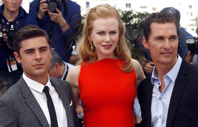 Nicole Kidman presentó  "The Paperboy" con Matthew McConaughey, Zac Efron y John Cusack.