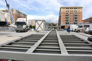 Hoy se ha iniciado la construccion e la gran noria