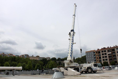 Hoy se ha iniciado la construccion e la gran noria