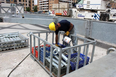 Hoy se ha iniciado la construccion e la gran noria