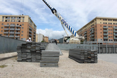 Hoy se ha iniciado la construccion e la gran noria
