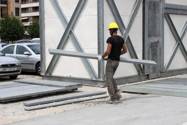 Hoy se ha iniciado la construccion e la gran noria