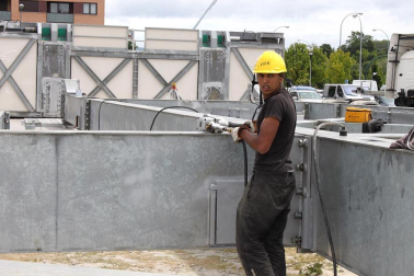 Hoy se ha iniciado la construccion e la gran noria