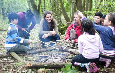 Kate Middleton se va de acampada en su visita a un colegio en Kent