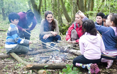 Kate Middleton se va de acampada en su visita a un colegio en Kent