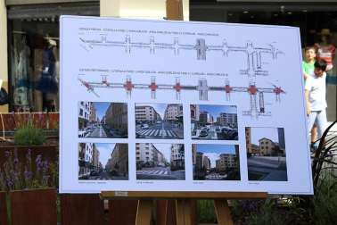 Los miembros de la Comisión de Urbanismo del Ayuntamiento de Pamplona han visitado la calle Tafalla en donde el pasado mes de mayo finalizaron las obras de reurbanización que han dotado al II Ensanche de la ciudad de un nuevo aspecto. DN.ES