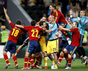 Primera semifinal de la Eurocopa 2012