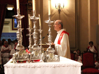 A las once de la mañana de este viernes 13, se ha celebrado una misa en la Capilla San Fermín en honor a los Mayores