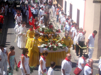 Imágenes de las fiestas patronales en las localidades navarras de Burlada, Cabanillas, Falces, Monteagudo, Murchante y Tafalla