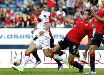 Partido entre Osasuna-Mallorca en el Reyno de Navarra