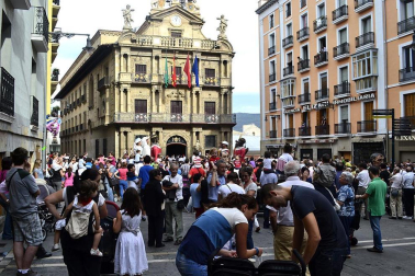 Los pamploneses han querido disfrutar del último día de esta festividad