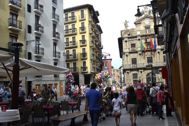 Los pamploneses han querido disfrutar del último día de esta festividad