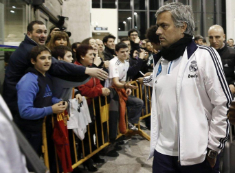 Llegada del Real Madrid a Pamplona