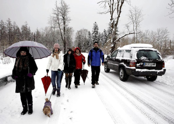 Nevadas caídas en el norte de la Comunidad foral el miércoles 6 de febrero
