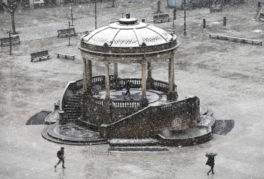 Nevadas caídas en el norte de la Comunidad foral el miércoles 6 de febrero
