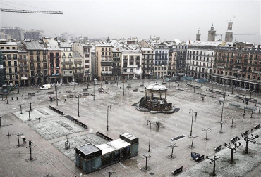Nevadas caídas en el norte de la Comunidad foral el miércoles 6 de febrero