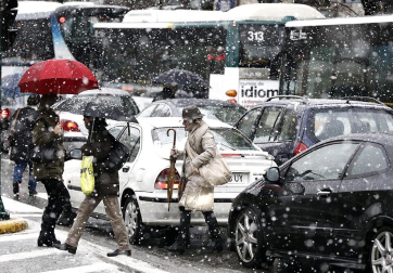 Nevadas caídas en el norte de la Comunidad foral el miércoles 6 de febrero