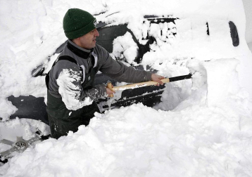 Nevadas caídas en el norte de la Comunidad foral el miércoles 6 de febrero