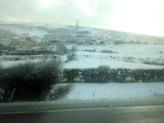 Nevadas caídas en el norte de la Comunidad foral el miércoles 6 de febrero