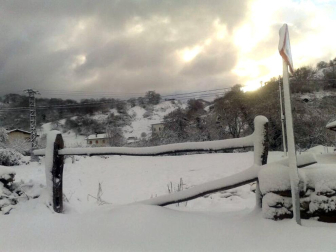 Nevadas caídas en el norte de la Comunidad foral el miércoles 6 de febrero