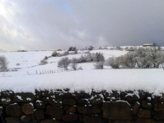 Nevadas caídas en el norte de la Comunidad foral el miércoles 6 de febrero