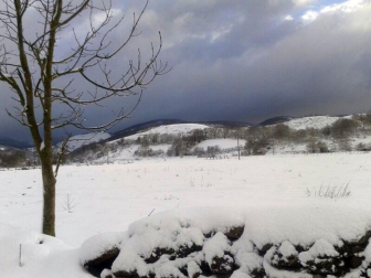 Nevadas caídas en el norte de la Comunidad foral el miércoles 6 de febrero