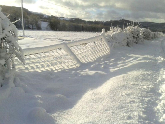 Nevadas caídas en el norte de la Comunidad foral el miércoles 6 de febrero