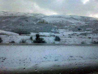 Nevadas caídas en el norte de la Comunidad foral el miércoles 6 de febrero