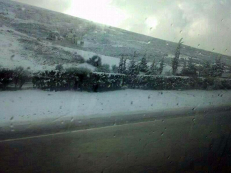 Nevadas caídas en el norte de la Comunidad foral el miércoles 6 de febrero